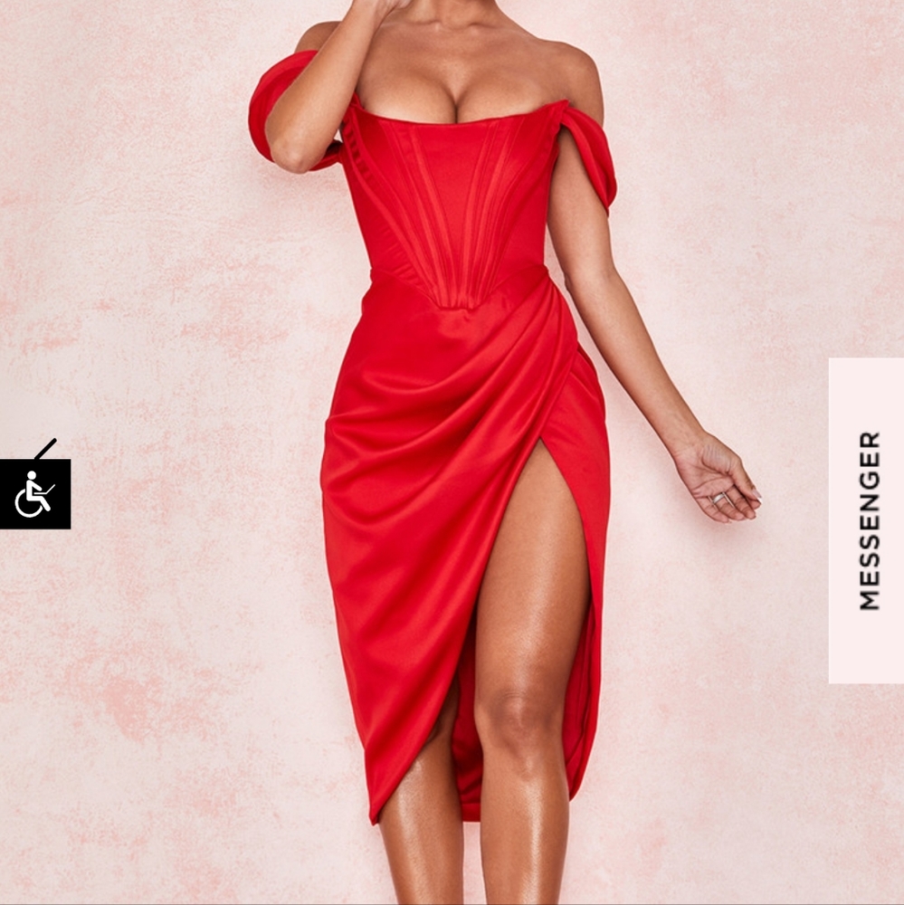 House of CB dress Loretta red